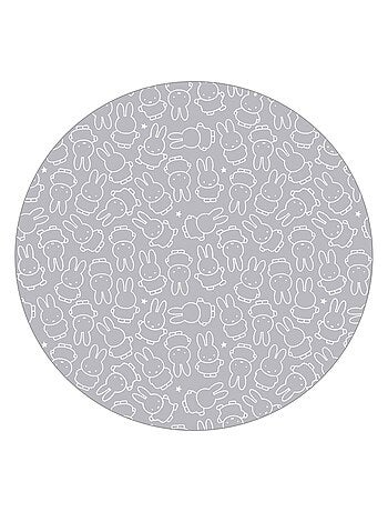 ROBA Parque infantil hexagonal en madera "Miffy" + alfombra de parque - Altura ajustable - Blanco