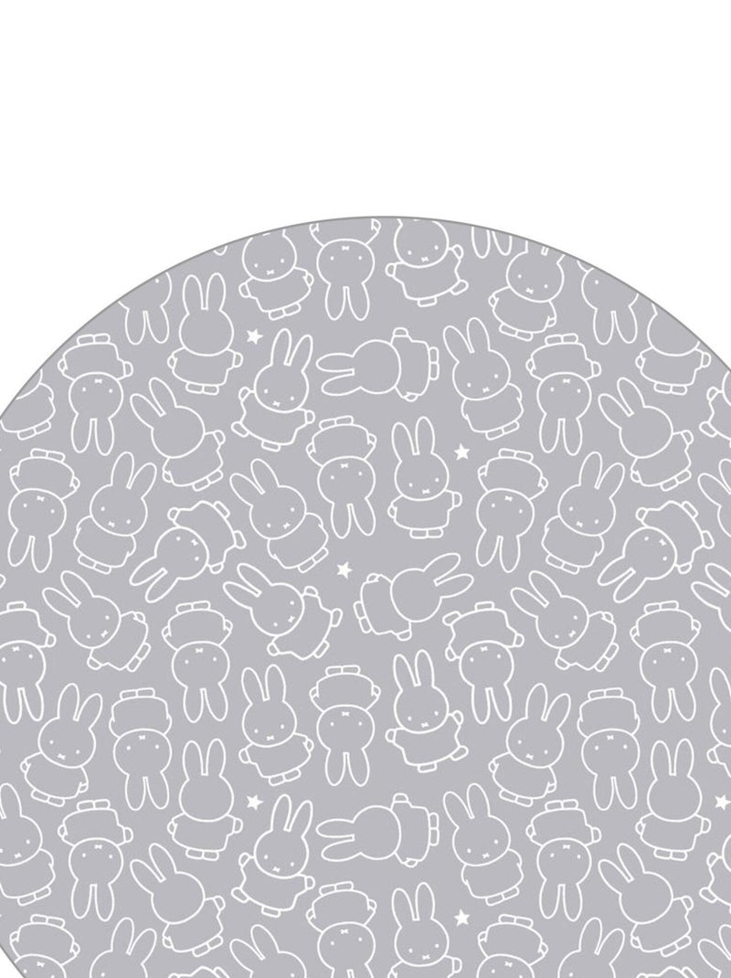 ROBA Parque infantil hexagonal en madera "Miffy" + alfombra de parque - Altura ajustable - Blanco Blanco - Kiabi