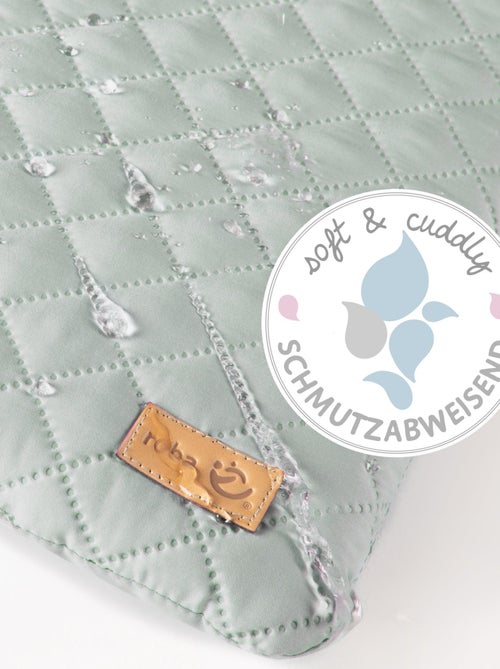 ROBA Parque infantil hexagonal ROBA Style + alfombra de parque en verde glaciar - madera blanca - Kiabi