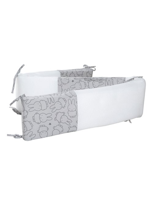 ROBA Protector de cuna "safe asleep®" - Air Plus "miffy®" - Gris - Kiabi