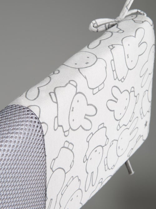 ROBA Protector de cuna "safe asleep®" - Air Plus "miffy®" - Gris - Kiabi