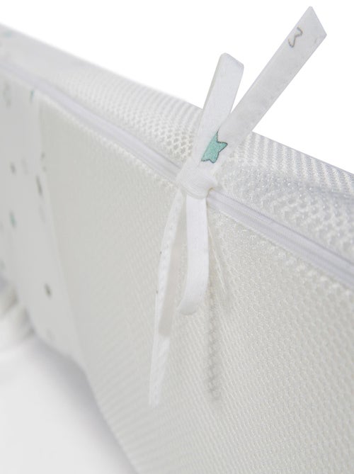 ROBA Protector de cuna "safe asleep®" - Air Plus "Sternenzauber" - Blanco - Kiabi