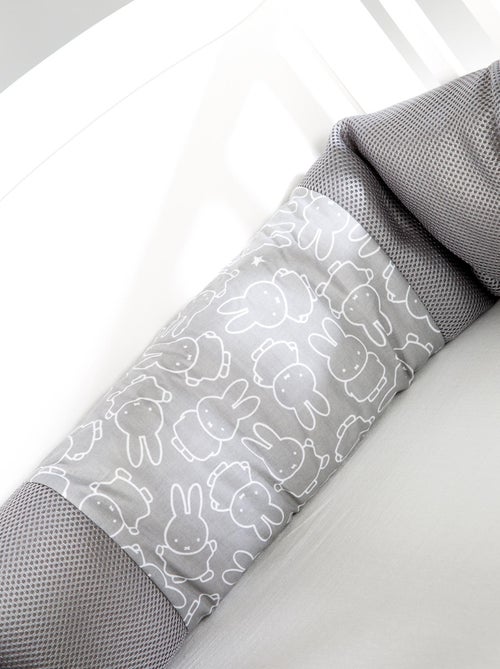 ROBA Protector de cuna safe asleep® - Easy Air "miffy®" - Gris - Kiabi