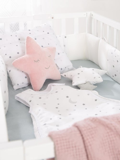 ROBA Protector de cuna "safe asleep®" - Easy Air "Sternenzauber" - Blanco - Kiabi