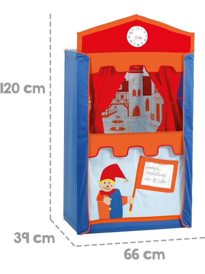 ROBA Teatro de guiñol para niños + 6 marionetas de mano - en madera y tela - multicolor Multicolor - Kiabi