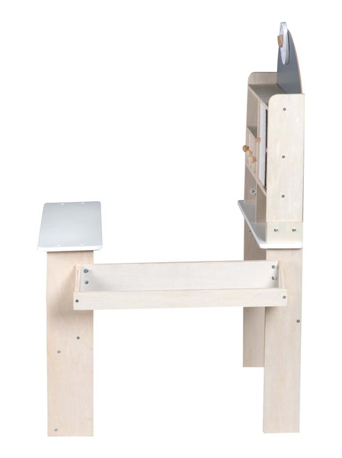 ROBA Tienda en madera con estantes y 3 cajones + 2 mostradores y reloj - Kiabi