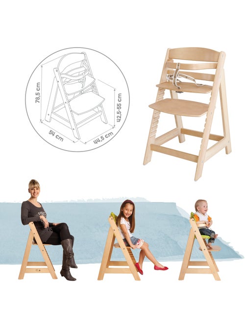 ROBA Trona evolutiva "Sit Up III" + cojín "Little Stars" - natural/gris - Kiabi