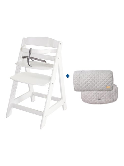 ROBA Trona evolutiva "Sit Up III" + cojín "Roba Style" - blanco/gris - Kiabi