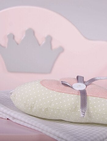 ROBA Trona para muñecas "Princesa Sophie" en madera - desde 18 meses - rosa/plata