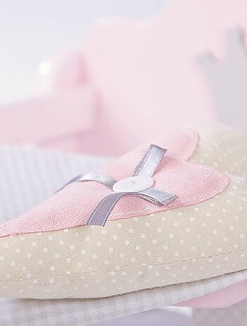 ROBA Trona para muñecas "Princesa Sophie" en madera - desde 18 meses - rosa/plata