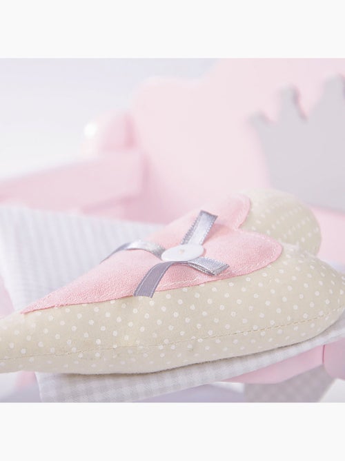 ROBA Trona para muñecas "Princesa Sophie" en madera - desde 18 meses - rosa/plata - Kiabi