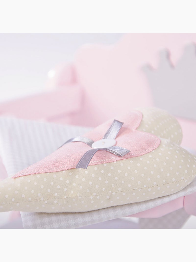 ROBA Trona para muñecas "Princesa Sophie" en madera - desde 18 meses - rosa/plata Rose poudré - Kiabi