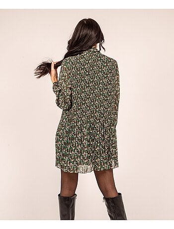 Robe fleuri plissee IRREELLE