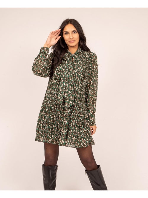 Robe fleuri  plissee IRREELLE - Kiabi