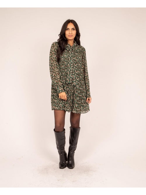 Robe fleuri  plissee IRREELLE - Kiabi