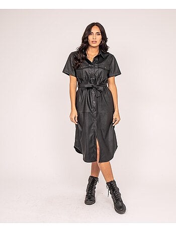 Robe simili cuir IRRLY
