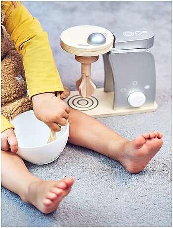 Robot de cocina de madera batidora con bol Mamabrum