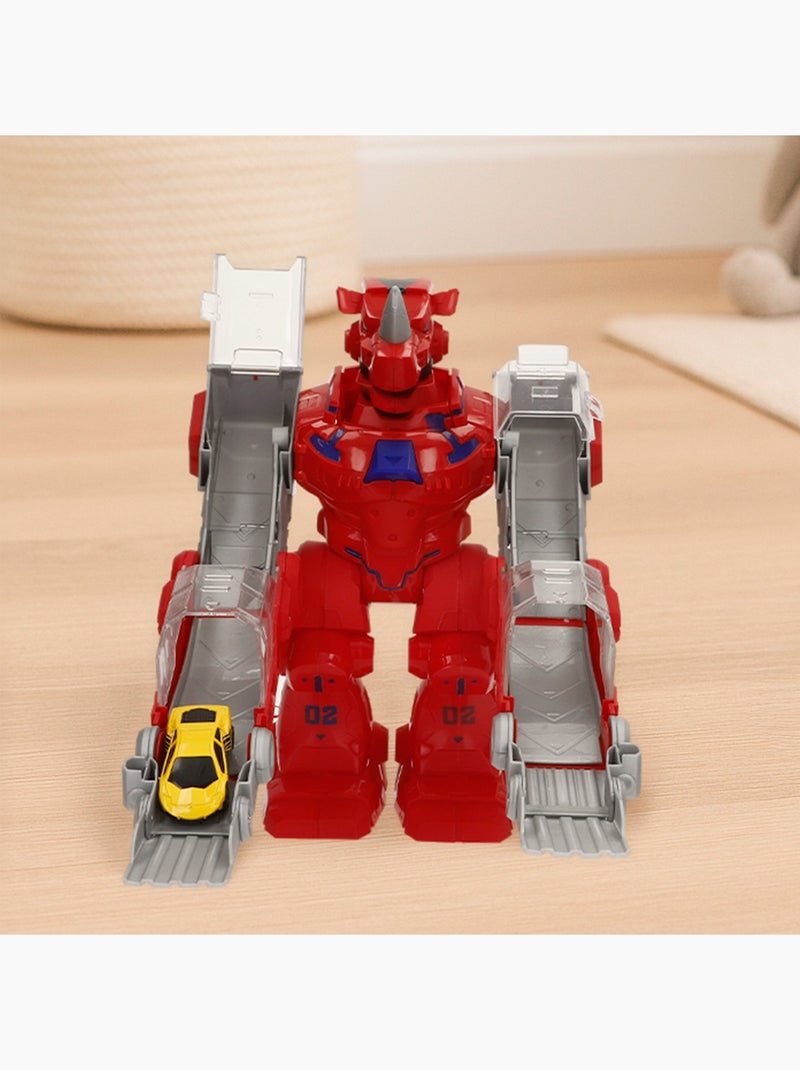 Robot lanzador de coches con luces, sonidos y coche metálico teamsterz N/D - Kiabi