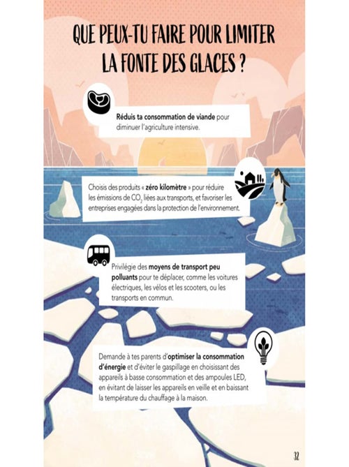 Rompecabezas y libro - el planeta en peligro, los glaciares - Sassi Junior - Kiabi