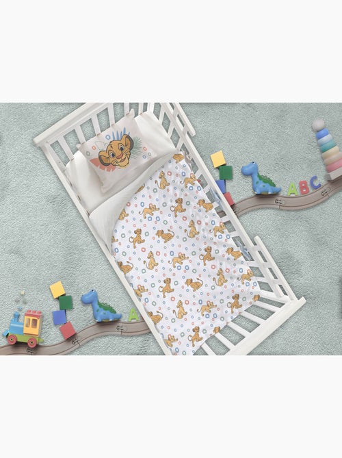 Ropa de Cama Beb? Disney El Rey Le?n 100x140cm + Funda Almohada 40x60cm ? Simba & Nala ? 100% Algod? - Kiabi Ropa de Cama Beb? Disney El Rey Le?n 100x140cm + Funda Almohada 40x60cm ? Simba & Nala ? 100% Algod? - Kiabi