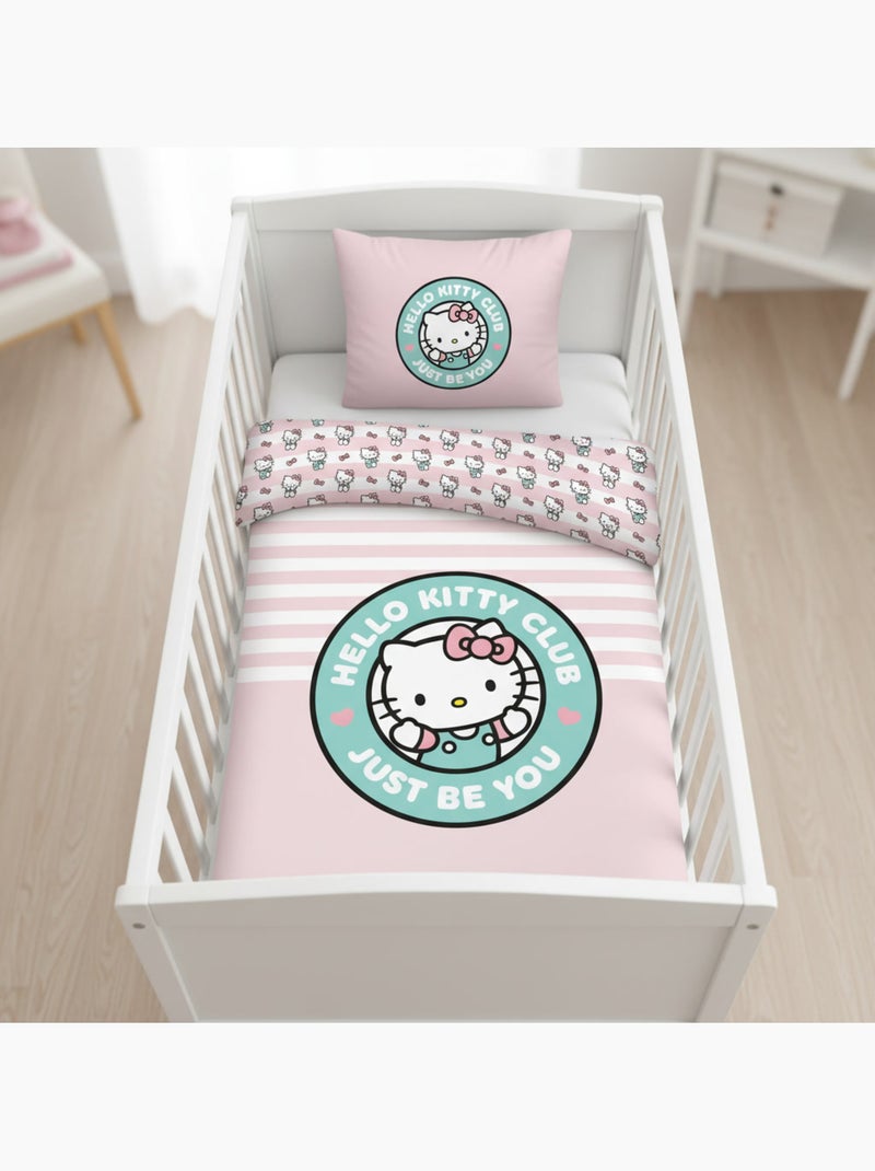 Ropa de cama bebé hello kitty 100x140cm + funda almohada 40x60cm – club just be you rosa menta – 100 Negro Rosa - Kiabi