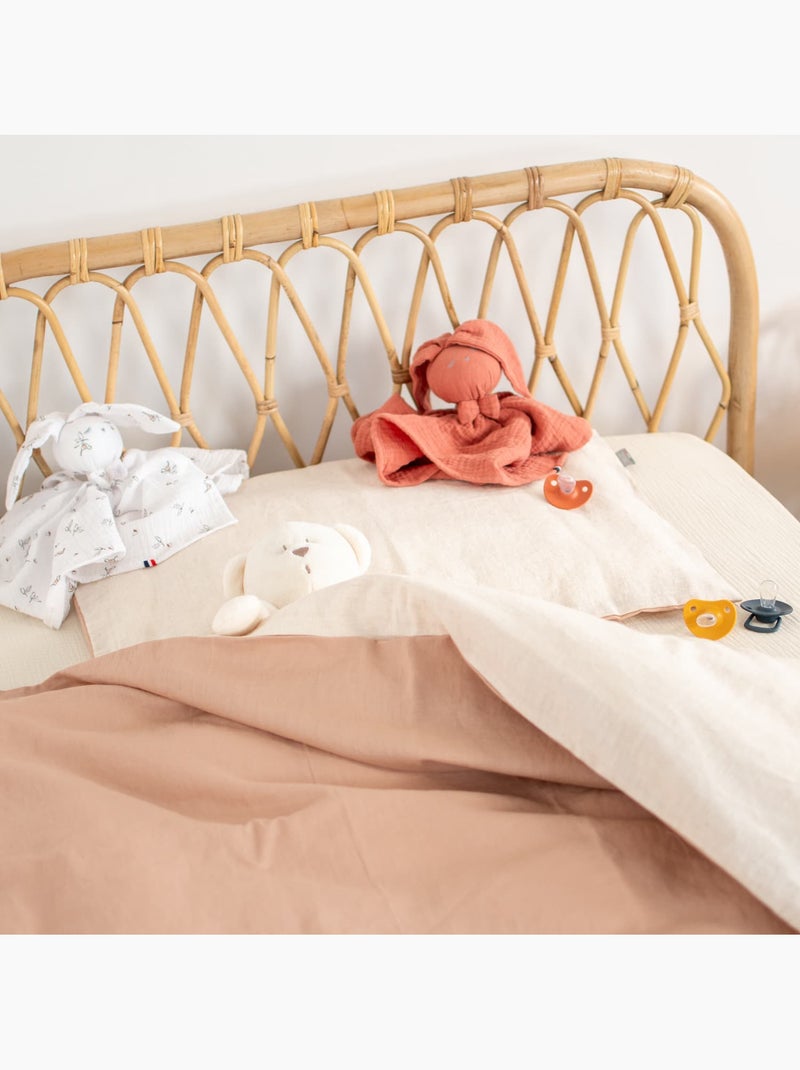 Ropa de cama bebé reversible lino | SEVIRA KIDS Beige - Kiabi