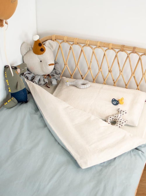 Ropa de cama bebé reversible lino | SEVIRA KIDS - Kiabi