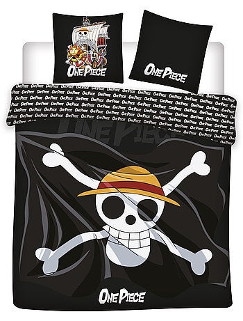 Ropa de Cama Doble One Piece 240x220 cm + 2 Fundas 63x63 cm 100% Poliéster Reversible | Jolly Roger
