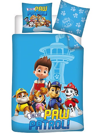 Ropa de Cama Infantil Patrulla Canina 140x200 cm + Funda 63x63 cm 100% Poliéster
