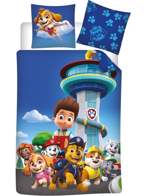 Ropa de Cama Infantil Patrulla Canina 140x200 cm + Funda 63x63 cm 100% Poliéster - Kiabi Ropa de Cama Infantil Patrulla Canina 140x200 cm + Funda 63x63 cm 100% Poliéster - Kiabi
