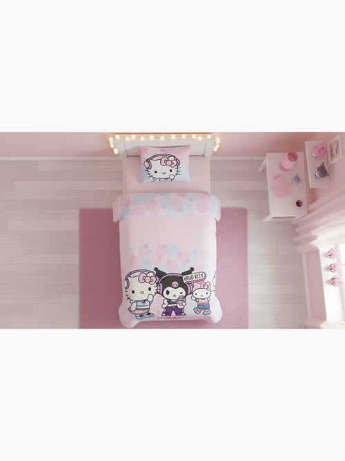Ropa de Cama Niña Hello Kitty & Friends 140x200 cm + Funda 65x65 cm Algodón-Poliéster Reversible | K - Kiabi