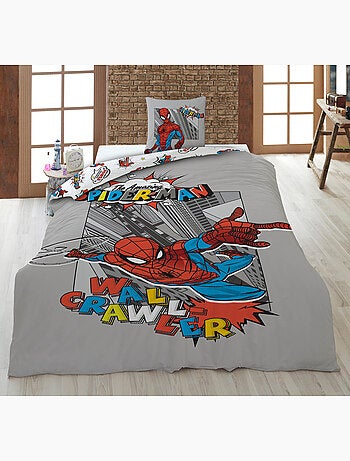 Ropa de Cama Niño Spider-Man Marvel 140x200 cm + Funda 65x65 cm 100% Algodón