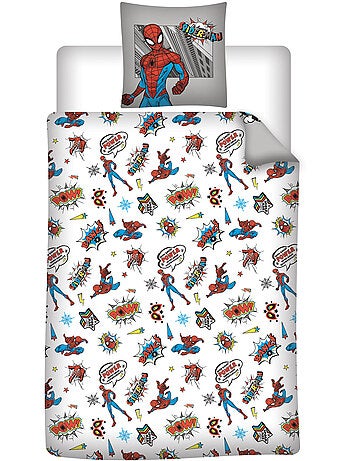 Ropa de Cama Niño Spider-Man Marvel 140x200 cm + Funda 65x65 cm 100% Algodón