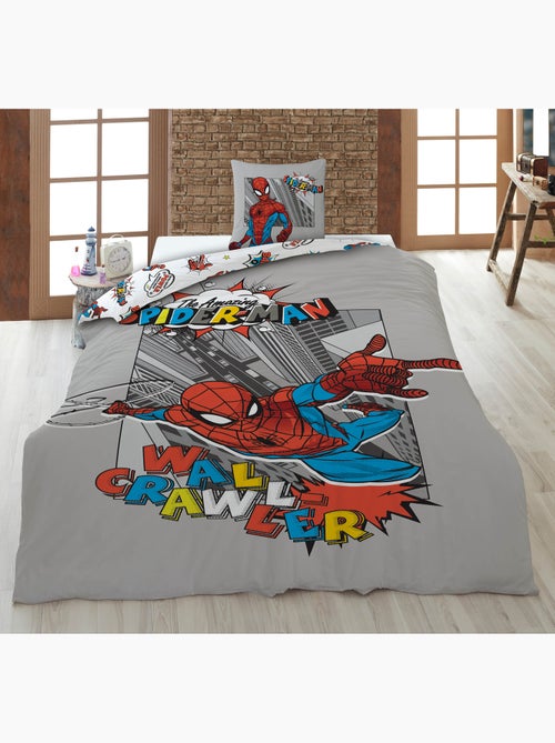 Ropa de Cama Niño Spider-Man Marvel 140x200 cm + Funda 65x65 cm 100% Algodón - Kiabi