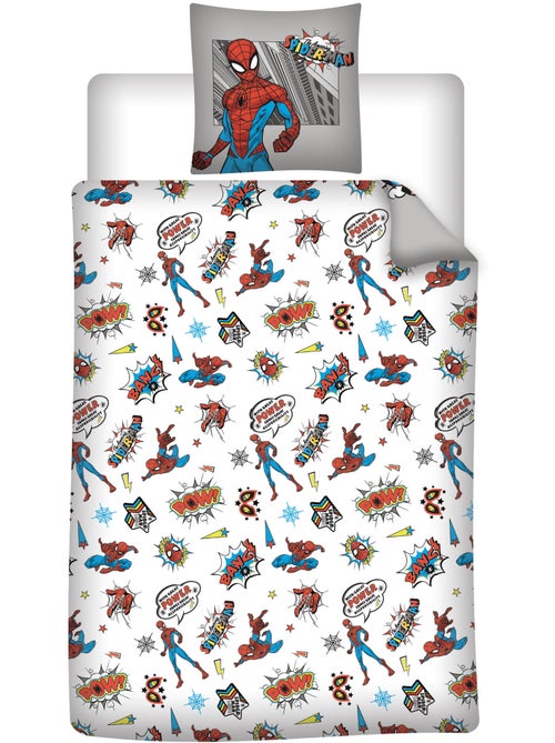 Ropa de Cama Niño Spider-Man Marvel 140x200 cm + Funda 65x65 cm 100% Algodón - Kiabi