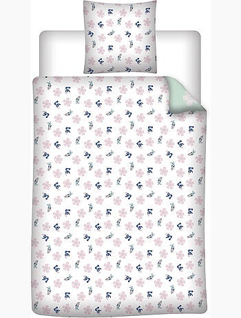 Ropa de Cama Stitch Disney 140x200 cm + Funda 65x65 cm Algodón-Poliéster