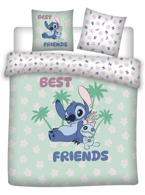 Ropa de Cama Stitch Disney 200x200 cm + 2 Fundas 65x65 cm Algodón-Poliéster - Kiabi