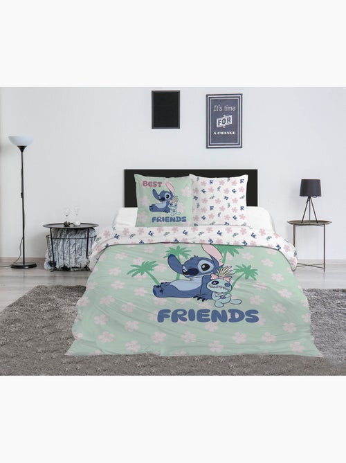 Ropa de Cama Stitch Disney 200x200 cm + 2 Fundas 65x65 cm Algodón-Poliéster - Kiabi