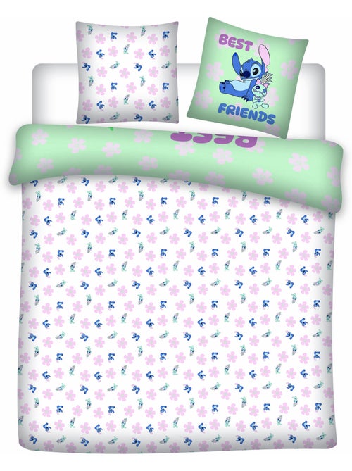 Ropa de Cama Stitch Disney 200x200 cm + 2 Fundas 65x65 cm Algodón-Poliéster - Kiabi
