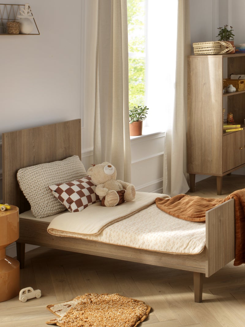 Ropa de cuna 140x70 - Little Big Bed decoración imitación - SAUTHON Marrón - Kiabi