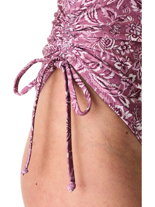 Rosa bañador sin tirantes con aro penti - Kiabi Rosa bañador sin tirantes con aro penti - Kiabi