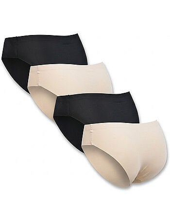 ROXY Bragas Microfibra Invisible Corte Láser pack 4