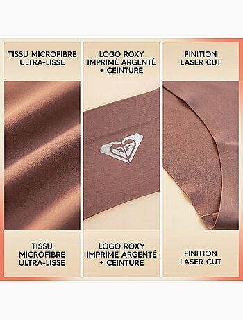 ROXY Bragas Microfibra Invisible Corte Láser pack 4