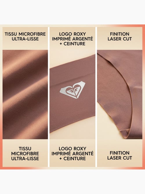 ROXY Bragas Microfibra Invisible Corte Láser pack 4 - Kiabi