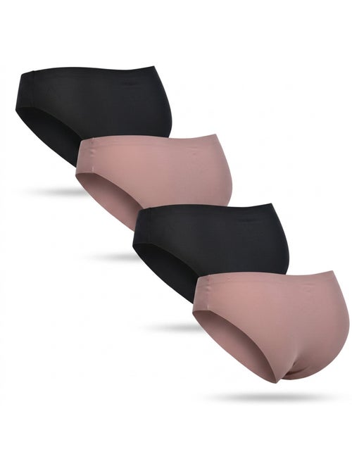 ROXY Bragas Microfibra Invisible Corte Láser pack 4 - Kiabi
