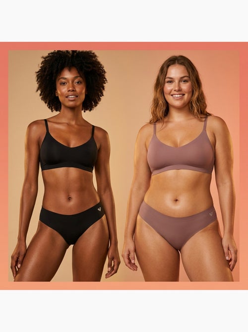 ROXY Bragas Microfibra Invisible Corte Láser pack 4 - Kiabi