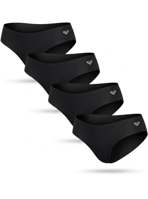 ROXY Bragas Microfibra Invisible Corte Láser pack 4 - Kiabi