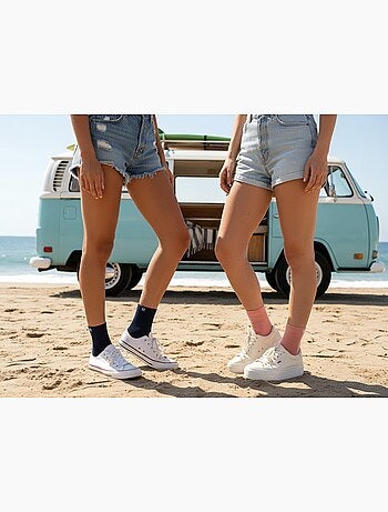 ROXY Lote de calcetines cortos Quarter – Pack de 6 pares