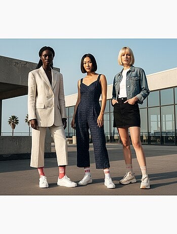 ROXY Lote de calcetines cortos Quarter – Pack de 6 pares