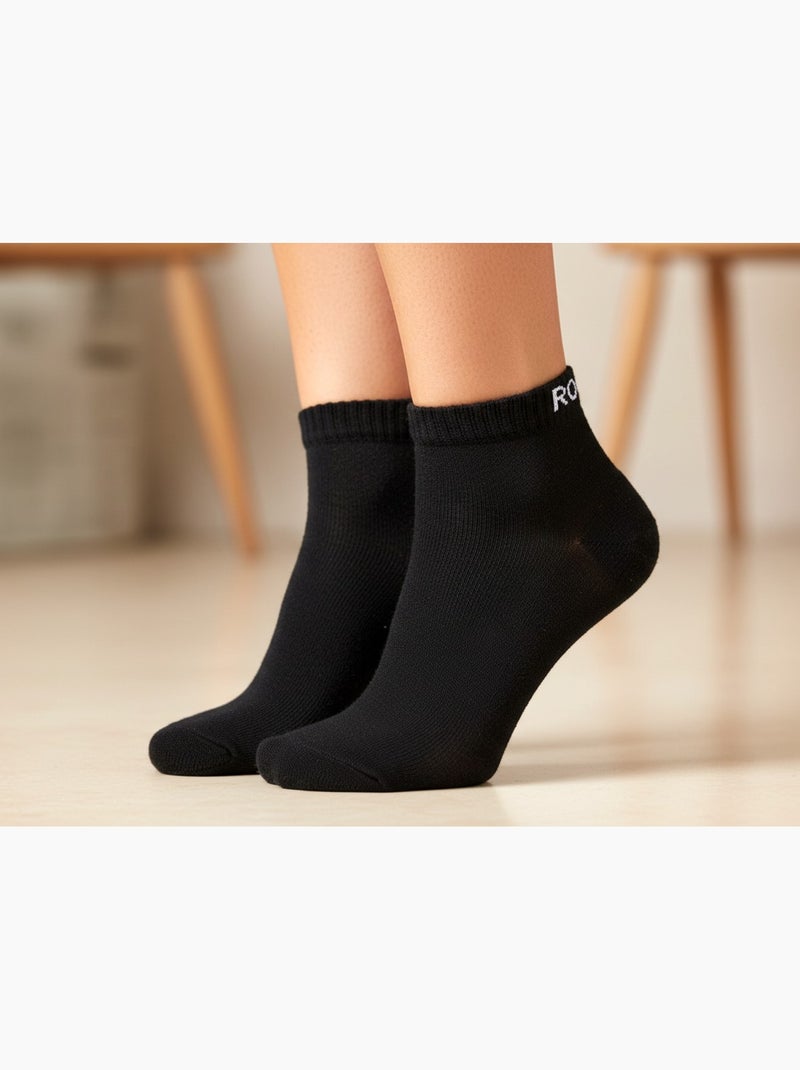 ROXY Lote de calcetines cortos Quarter – Pack de 6 pares Blanco Negro - Kiabi